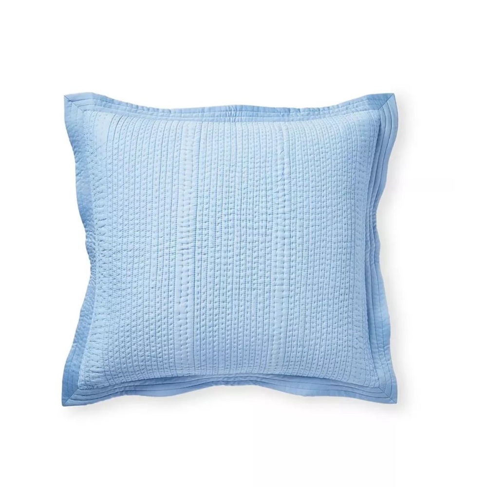 Serena & Lily Sky Blue Quilted Pillow Sham
